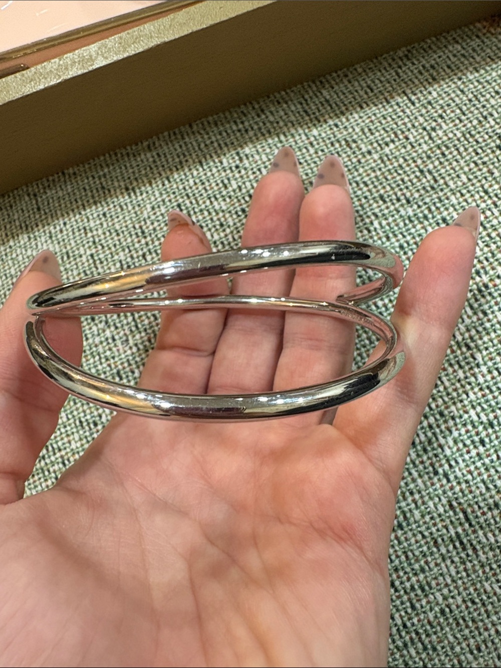 25-Kendra Scott Silver Triple-Loop Cuff Bracelet